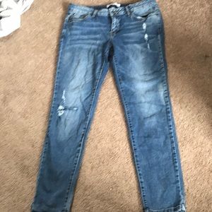 Kenneth Cole distressed ankle skinny jeans size 6